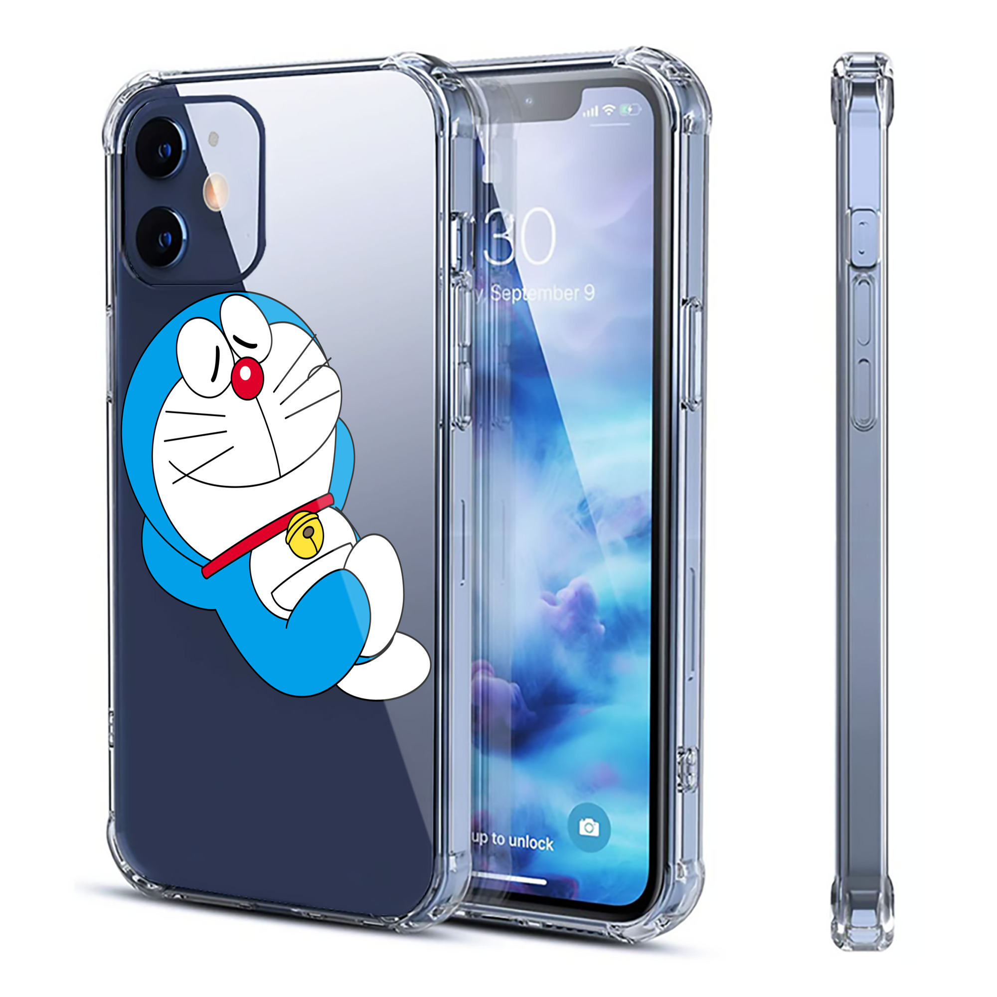 （画像用） ドラえもん Doraemon 【iPhone 12シリーズ対応】透明スマホケース（クリアソフトケース）